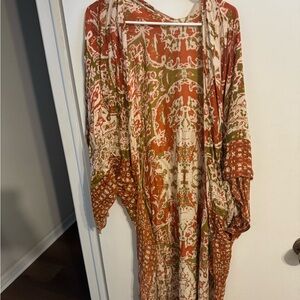 Fall colored kimono, size medium